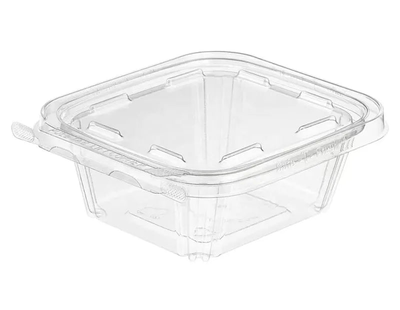 12oz Anti-fog Clear Hinged Tamper Evident Container 200/cs