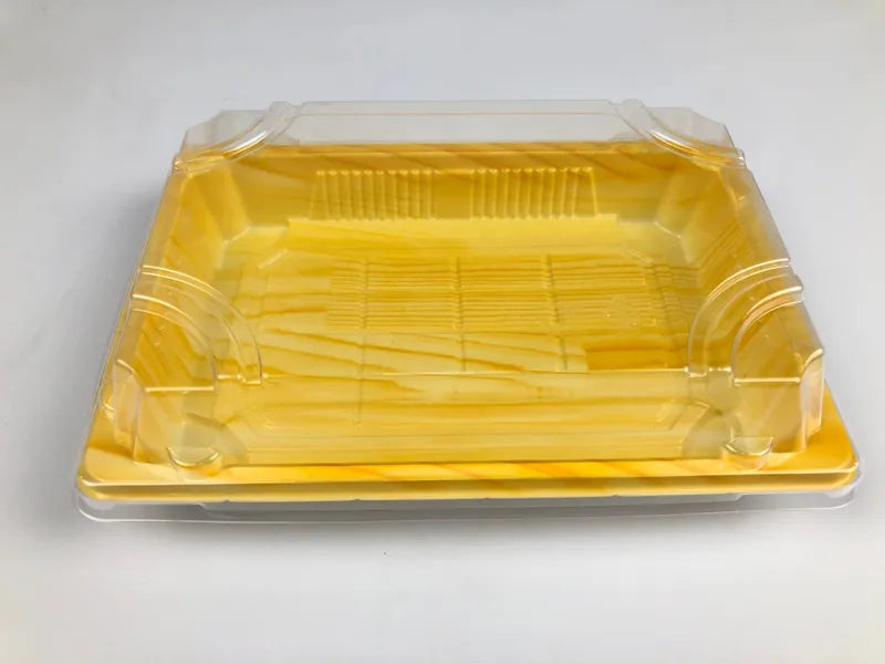 03 Wood Color Sushi Tray 400sets/cs