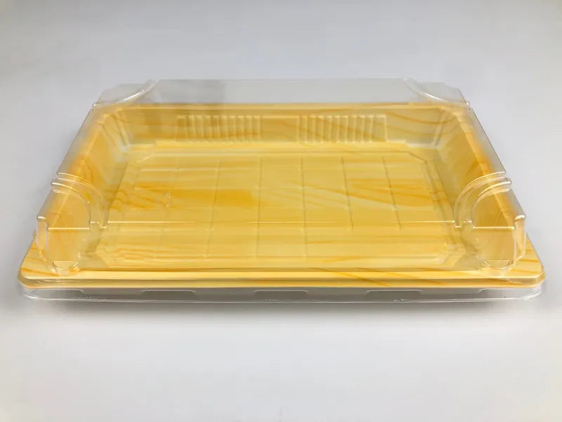 07 Wood Color Sushi Tray 400sets/cs