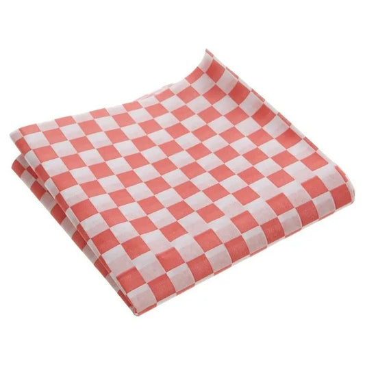 018189 Checker Liner Red 12"x12 (571270) 2000/cs